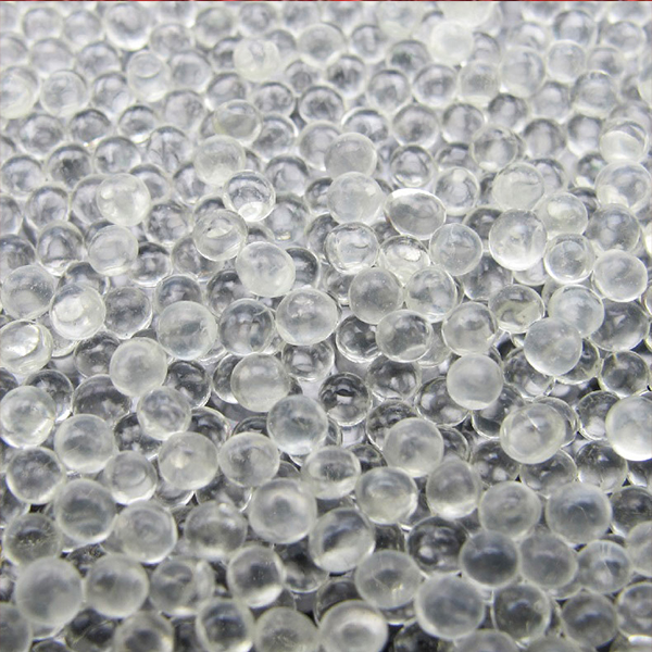 Shining large glass beads